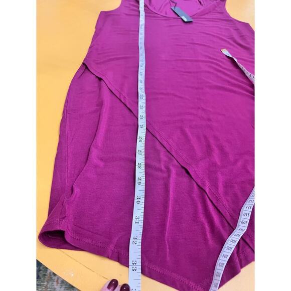 Krisa REVOLVE Chateau Pink Asymmetrical Tank Mini Dress Size Small NWT - Picture 8 of 10
